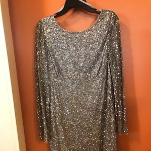 Silver sequenced dress